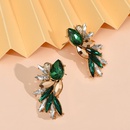 wholesale jewelry rhinestone hit color alloy water drop geometric creative earrings Nihaojewelrypicture5
