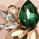 wholesale jewelry rhinestone hit color alloy water drop geometric creative earrings Nihaojewelrypicture6