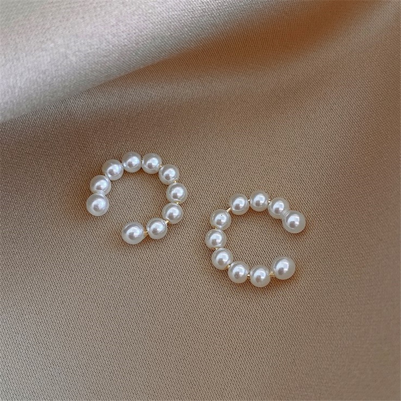 Bijoux Fantaisie Boucles Doreilles | Bijoux En Gros Perle En Forme De C Style Coren Clip D39oreille Nihaojewelry - BQ11302
