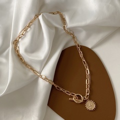 wholesale jewelry portrait pendant double-layer necklace nihaojewelry