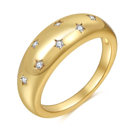 wholesale jewelry star geometric zircon copper ring Nihaojewelry's discount tags