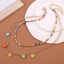Grohandel Schmuck im bhmischen Stil handgewebte Perlen Blumenanhnger mehrschichtige Halskette nihaojewelrypicture21