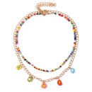 Grohandel Schmuck im bhmischen Stil handgewebte Perlen Blumenanhnger mehrschichtige Halskette nihaojewelrypicture19