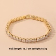 wholesale jewelry rectangular zircon geometric bracelet Nihaojewelrypicture19