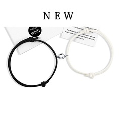 wholesale jewelry simple rope alloy magnet bracelet set Nihaojewelry