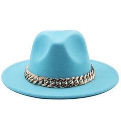 wholesale accessories woolen big brim fashion jazz top hats Nihaojewelry