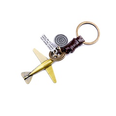 wholesale vintage aircraft leather hand-woven keychain Nihaojewelry