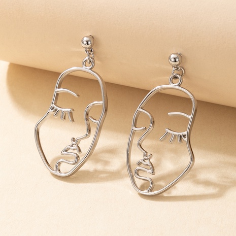 Nihaojewelry wholesale jewelry Korean new angel face alloy earrings's discount tags