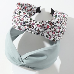 Nihaojewelry wholesale jewelry Korean style floral broad-brim cross knotted headband