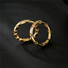 Nihaojewelry wholesale jewelry simple copper micro-inlaid zircon fine open ring