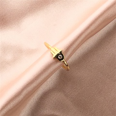 Nihaojewelry wholesale jewelry new trendy inlaid zircon palm ring