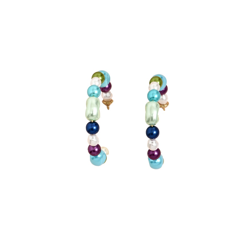 Bijoux Fantaisie Boucles Doreilles | Vente En Gros Bijoux Boucles D39oreilles En Perles En Forme De C Nihaojewelry - LI40761