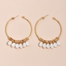 wholesale jewelry irregular geometric pearl ear hoop Nihaojewelrypicture5