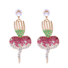 vente en gros bijoux boucles d'oreilles pendantes diamant carotte nihaojewelry