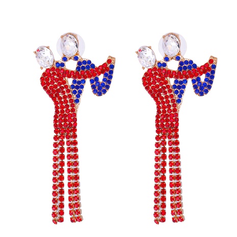 wholesale jewelry couple drancing full of diamonds drop earrings nihaojewelry's discount tags