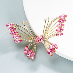 vente en gros bijoux boucles d'oreilles strass couleur papillon rétro Nihaojewelry