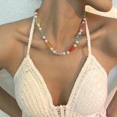 Großhandel Schmuck Farbe Bär Perlenkette nihaojewelry