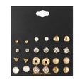 wholesale bijoux en mtal cercle chane coeur pingle papillon boucles d39oreilles ensemble de 6 pices Nihaojewelrypicture61