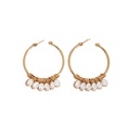 wholesale jewelry irregular geometric pearl ear hoop Nihaojewelrypicture8