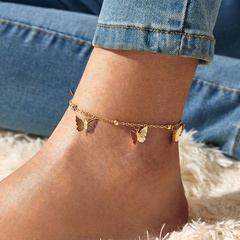 Großhandel Schmuck neue Mode goldene Schmetterling Quaste Fußkettchen Nihaojewelry
