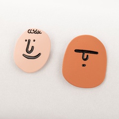 Nihaojewelry Großhandel Schmuck Koreanische neue Emoji-Muster Ohrringe