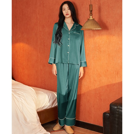Nihaojewelry spring and autumn thin long-sleeved trousers pajamas set Wholesale's discount tags