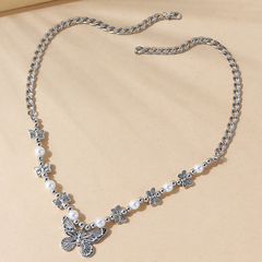 Nihaojewelry Schmuck Großhandel Retro Perlenkette Schmetterling Anhänger Halskette