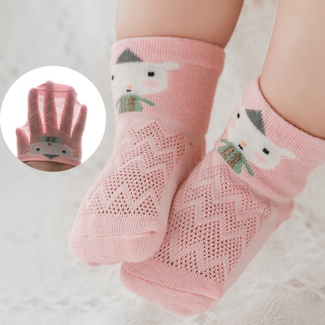 wholesale cartoon baby mesh cotton socks 5 set Nihaojewelry's discount tags