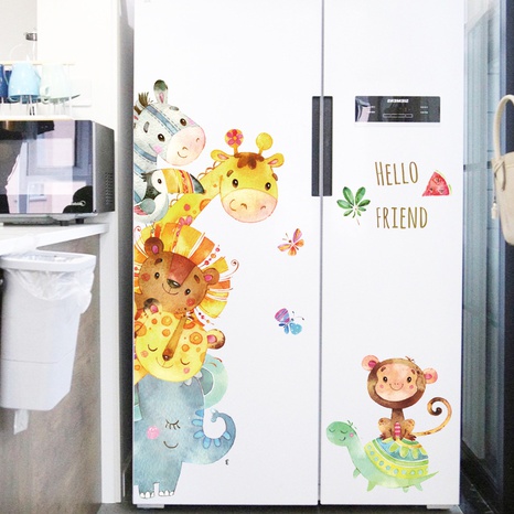 nihaojewelry wholesale fashion cartoon watercolor animal wall stickers  NHAF377706's discount tags