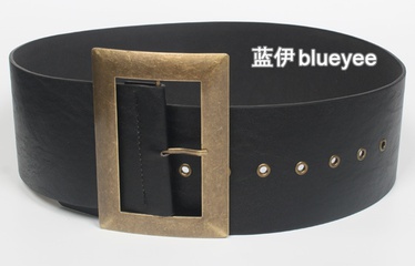 nihaojewelry wholesale fashion pin buckle black wide belt