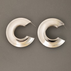 vente en gros bijoux boucles d'oreilles cercle en forme de C Nihaojewelry