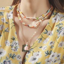 Grohandel Schmuck mehrschichtige gewebte Blumenreisperle mehrschichtige Halskette Nihaojewelrypicture9
