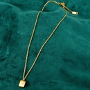 wholesale jewelry north star lnlaid iamond pendant titanium steel necklace nihaojewelrypicture17