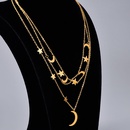 Grohandel Schmuck Stern Mond Anhnger mehrschichtige Titanstahl Halskette nihaojewelrypicture15