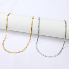 Großhandel Schmuck Schlangenknochenkette einfache Edelstahlhalskette Nihaojewelry