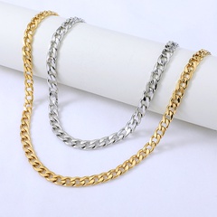 wholesale jewelry Cuban chain stainless steel clavicle chain necklace Nihaojewelry