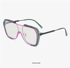 wholesale fashion contrast color large frame square sunglasses Nihaojewelry