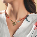 pendentif en forme de coeur en cristal collier bohme perl bijoux en gros Nihaojewelrypicture9