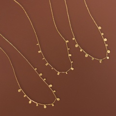 wholesale jewelry geometric drop-shaped pendant titanium steel necklace nihaojewelry