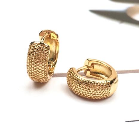 vente en gros bijoux boucles d'oreilles géométriques en cuivre plaqué or Nihaojewelry's discount tags
