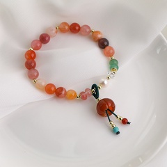wholesale jewelry cystal lotus lamp pendant bracelet nihaojewelry