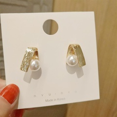 wholesale jewelry retro irregular pearl earrings nihaojewelry