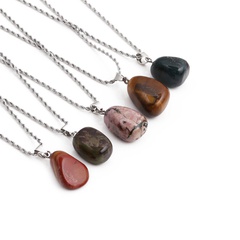 Rough Stone Irregular Pendant Clavicle Chain Necklace Wholesale Jewelry Nihaojewelry