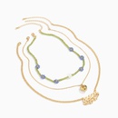 Grohandel Schmuck Buchstaben Herzform Retro Nachahmung Perle Blume Reis Perlen Halskette Set Nihaojewelrypicture10
