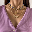 Grohandel Schmuck Buchstaben Herzform Retro Nachahmung Perle Blume Reis Perlen Halskette Set Nihaojewelrypicture11