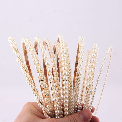 Großhandel Schmuck einfache kleine Perlenpartikel Haarband Nihaojewelry's discount tags