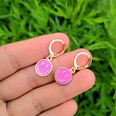wholesale jewelry smiley color pendant earrings Nihaojewelrypicture19