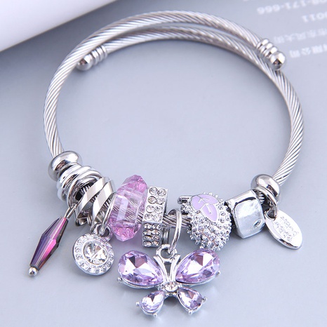 wholesale pulsera de aleación colgante de mariposa de metal de moda Nihaojewelry's discount tags