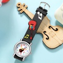 vente en gros montre pour enfants avec bande en plastique  motif de guitare en relief Nihaojewelrypicture22