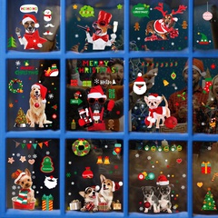 wholesale Christmas pattern window wall stickers nihaojewelry